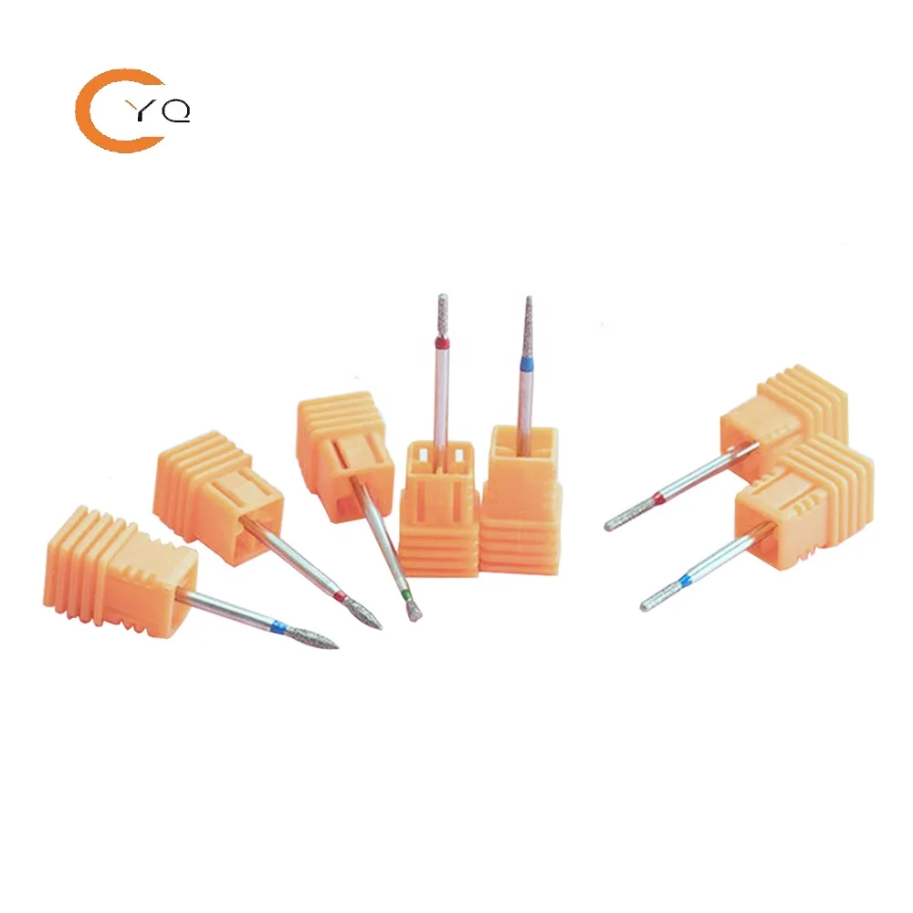 High Quality Rotary Burr Files Sharp Nail Polishing Art Manicure Pedicure clean cuticle diamond nail drill bits