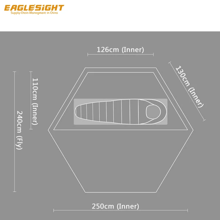 1 Person Outdoor Ultralight Camping Tent 4 Season Professional Teepee Trekking Pole Backpacking Tent