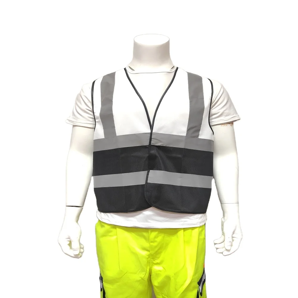Hi-Vis Engineer Safety Vest Cheap White With Velcro Open Normal Reflective Vest White Yellow Orange Color