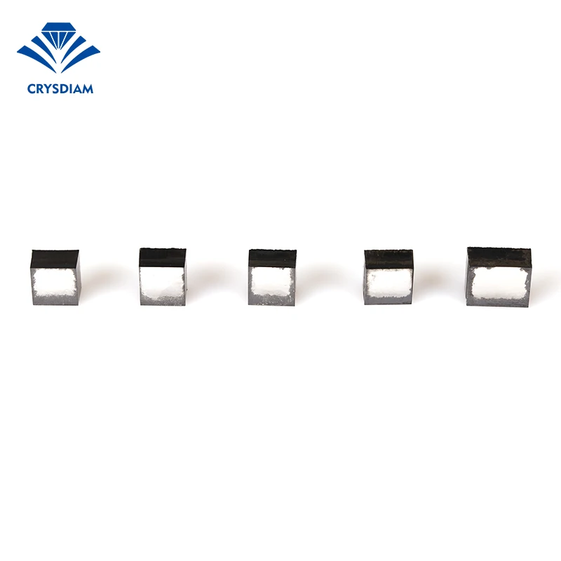 CRYSDIAM SQUARE 5ct Cvd uncut diamond 5 carat diamond charms jewelry diamond cvd machine