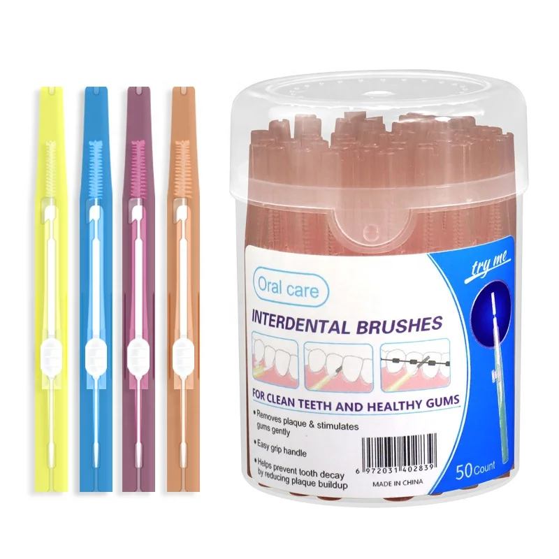 Wholesale Private Label Tooth Clean Oral Hygiene Care I Shape Refill Dental Interdental Brush