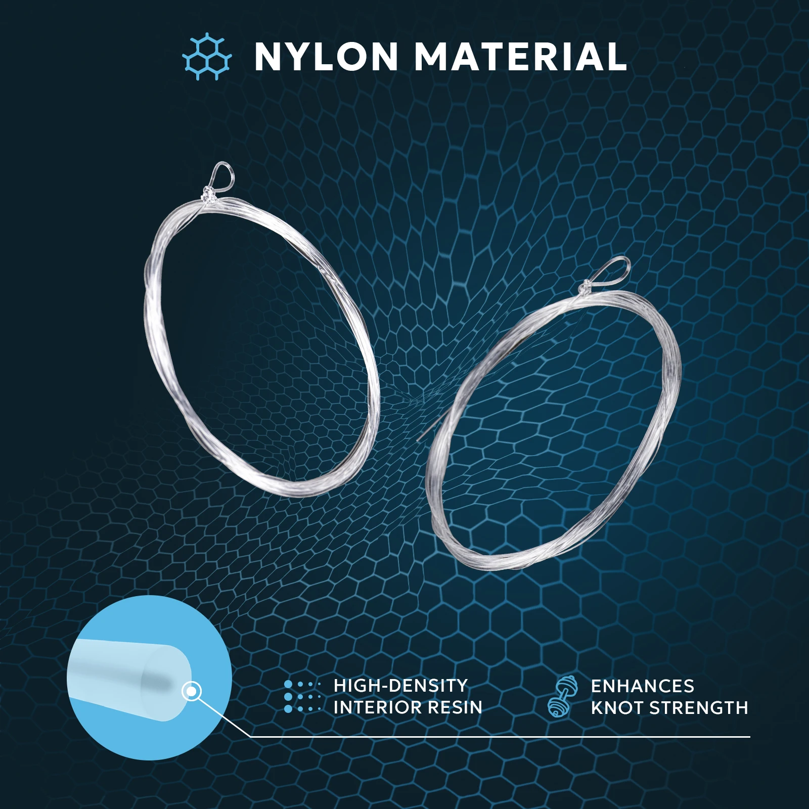 9 FT Nylon Fly Fishing Tapered Leader Line for Fly Fishing with pre-tied loop using in freshwater areas providing custom service