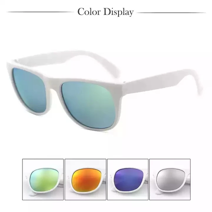 Custom logo Summer Party Cheap PP Sunglasses White Promotional Holiday