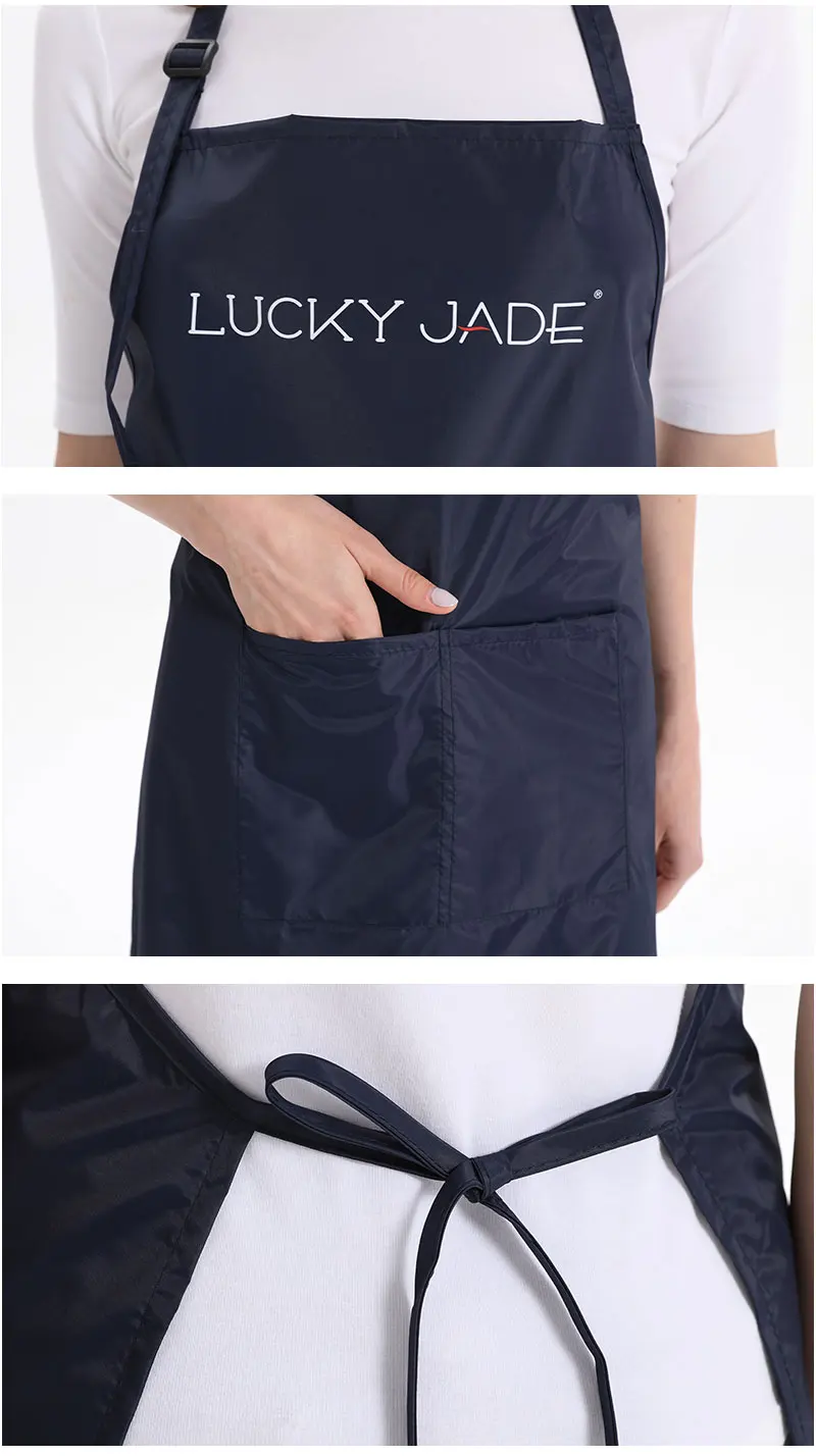 OEM Professional Custom Waterproof Haircut Hairdresser Barber Shop Salon Apron With Pockets For Beauty Salon Men And Women 5B2