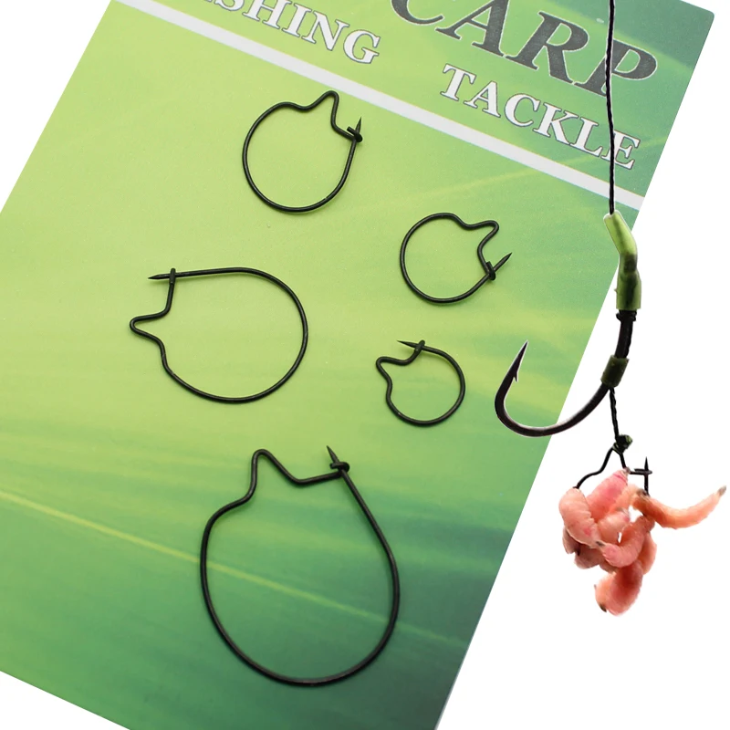 Carp Fishing Hook Bait Sting Boilie Pin Spike Live Bait Lure Hooks Worm Hook Maggot Clip for Hair Rig Ronnie Rig Carp Rig