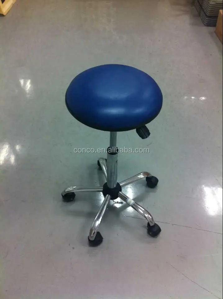 ESD Antistatic Stool with Foot Rest Ring,esd Chair Office Furniture Chair Seat Diameter 360mm Conductive Plastic Castors