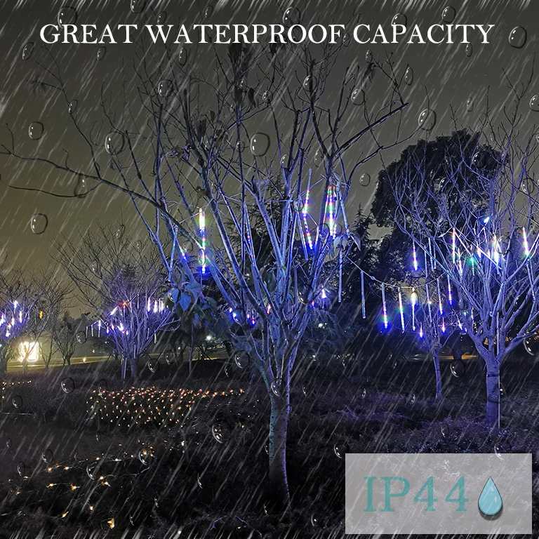 CE ROHS waterproof snowfall effect lights LED drop meteor shower rain tube  light 30/50cm for Outdoor Decor Tree