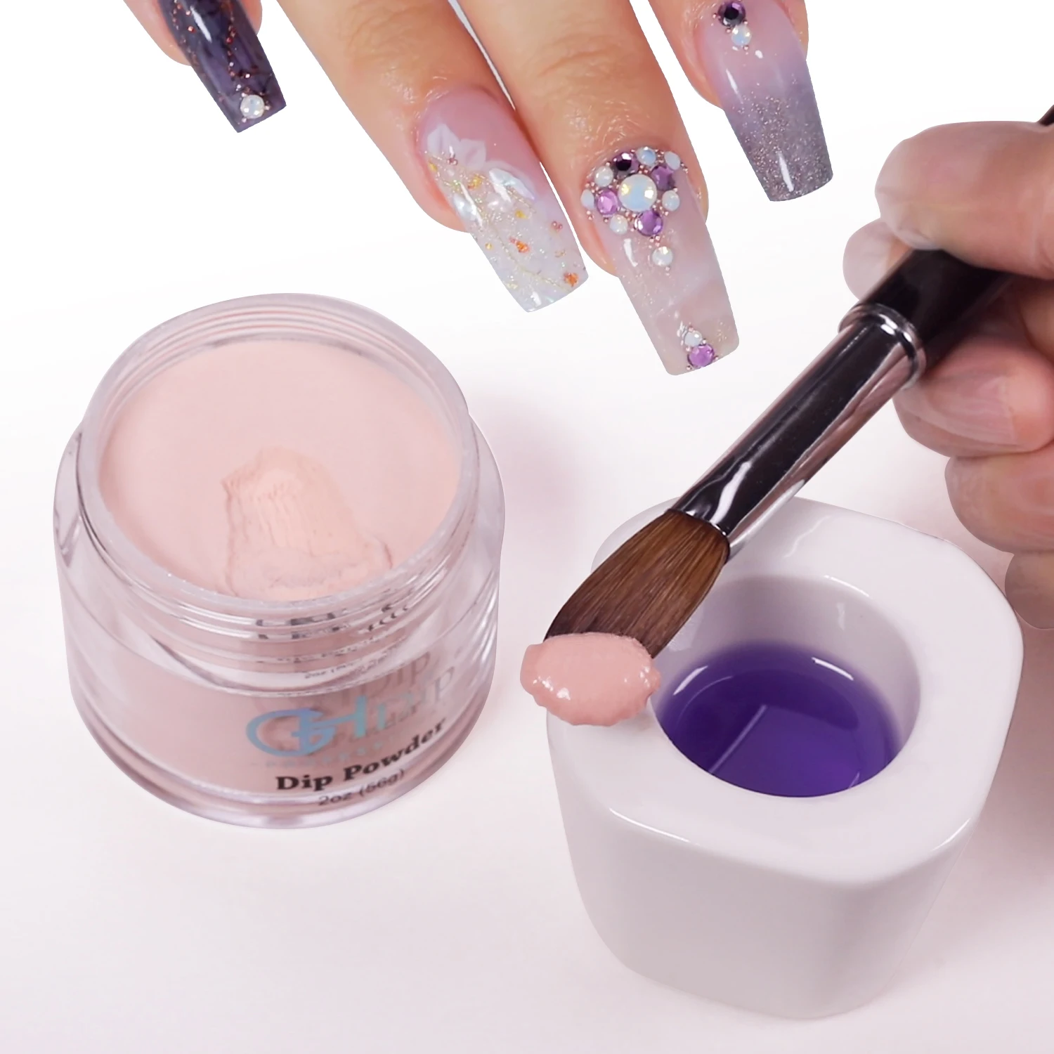 3 in 1 Crystal Clear Acrylic Powder with Liquid