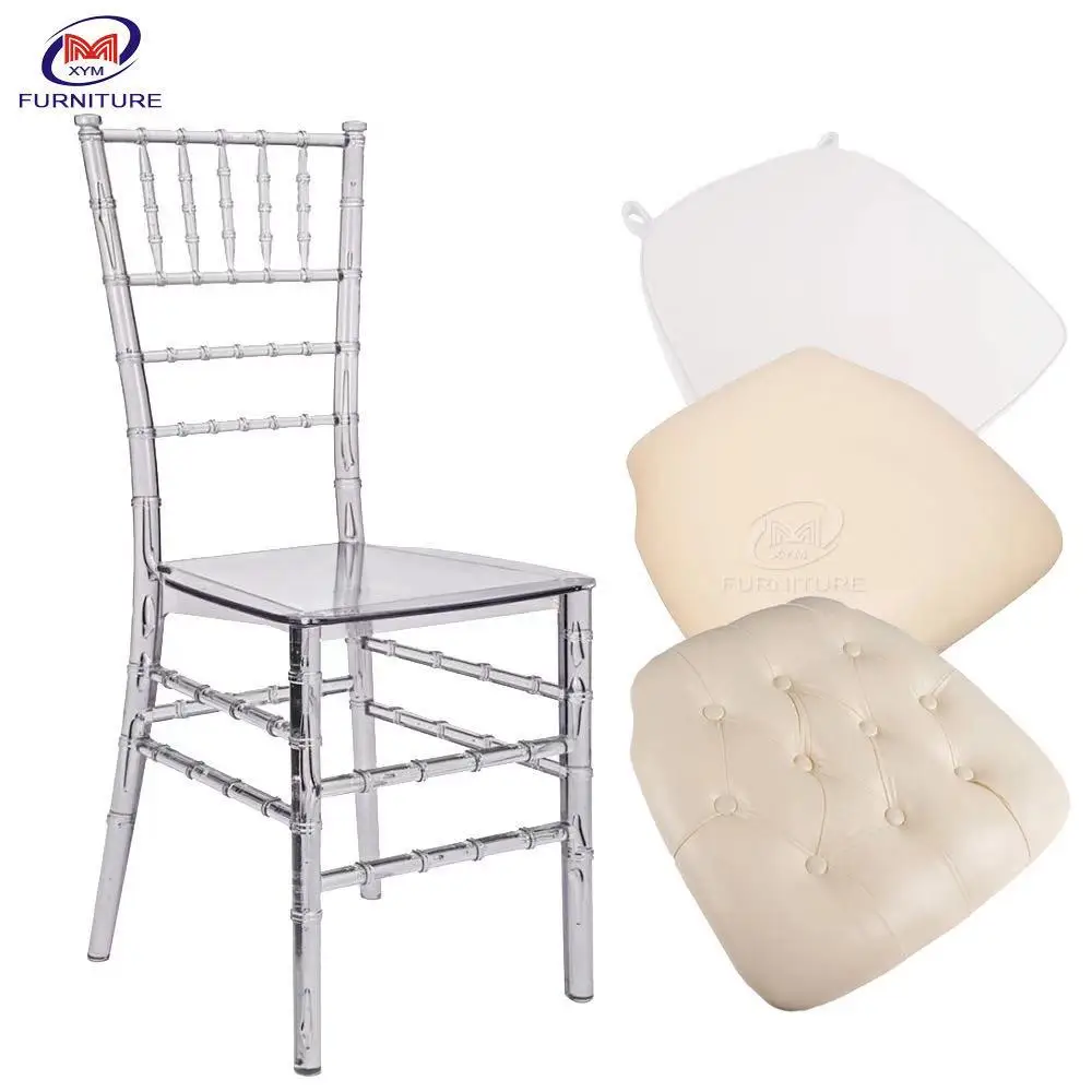 Cheap Ghost Clear Transparent Acrylic Resin Chiavari Chair For Wedding Event