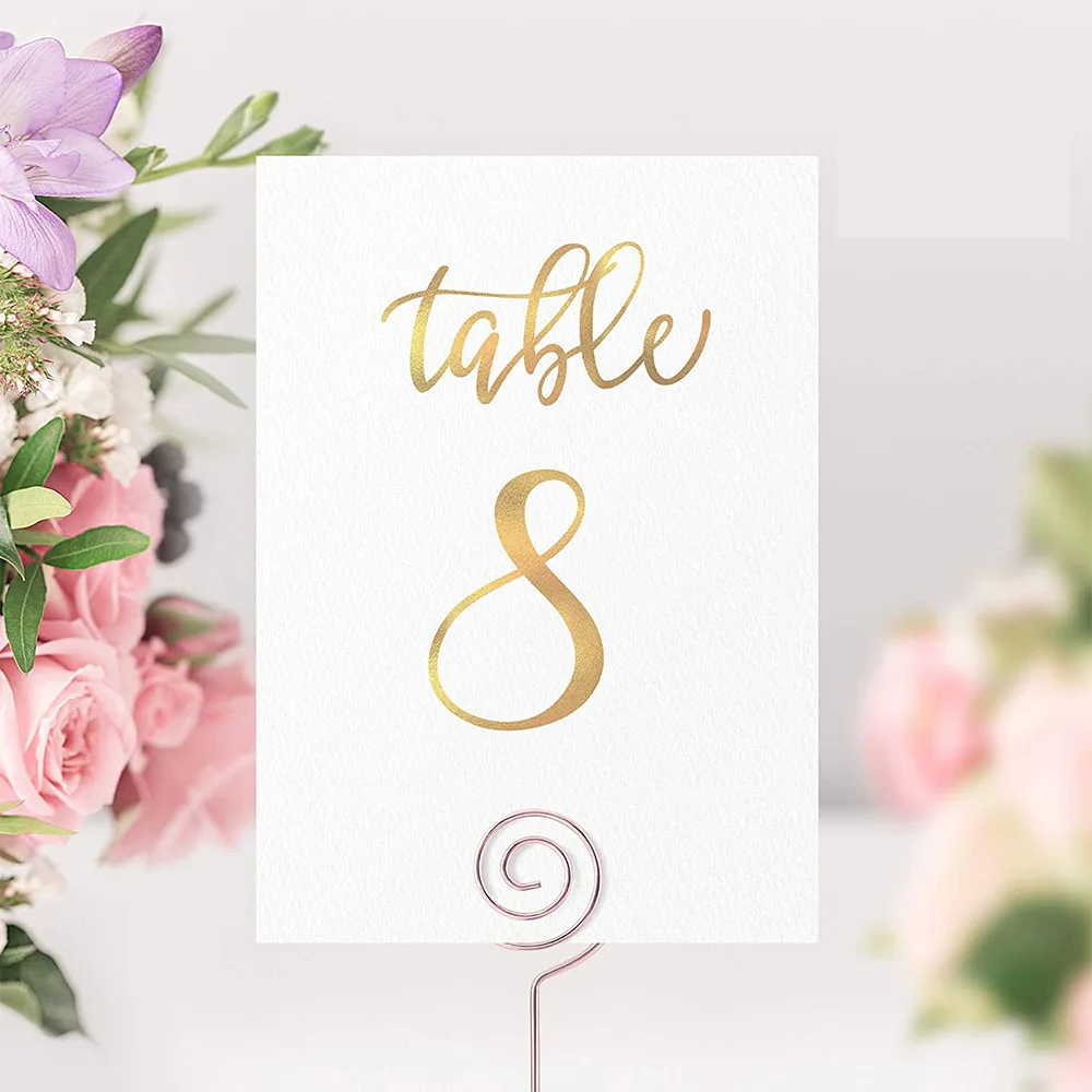 JOYEN New Product Ideas Table Numbers Double Sided Cards Plus Head Table and Gift Table Cards for Wedding Reception(1-30)