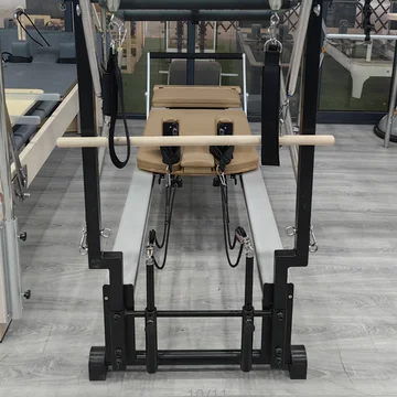 VOG-PL025A Commercial machine Pilates Reformer With Tower trapeze Aluminum Pilates Reformers Half Tower