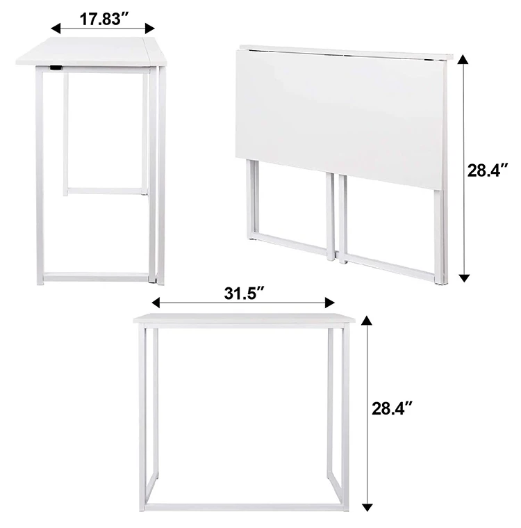 Vekin Furniture High Quality Metal Frame Wood Folding Table Outdoor Portable Camping Foldable Table Easy To Assemble
