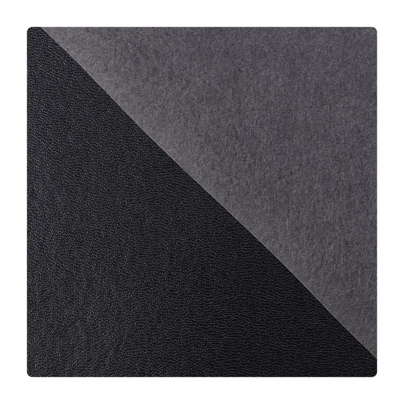 PVC leather core needle pattern customized synthetic leather product faux leather for upholstery sofa furniture free sample