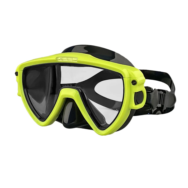 Aloma Ergonomic Design Low Volume Sealing Silicone Skirt Anti-fog Wide View Tempered Single Lens Scuba Diving Mask