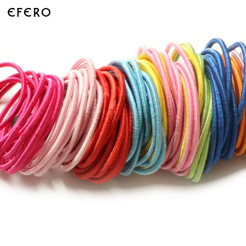 Wholesale elastic 3mm twisted elastic red cord for gift packaging