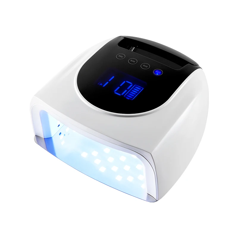 High Quality UV Led Light Nail Dryer Gel Polish Dryer High Power 60W Cordless Rechargeable Uv Led Nail Lamp LCD Screen Nail Lamp