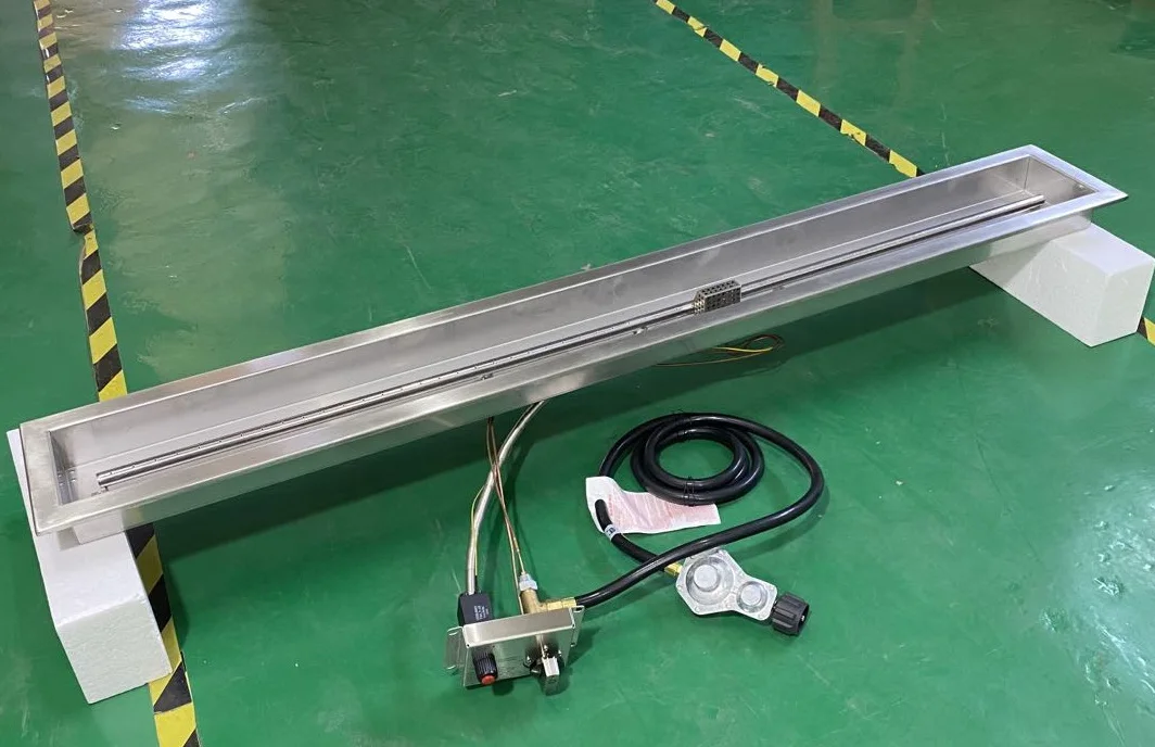 Уличная линейная горелка большого размера из нержавеющей стали, 90000 BTU с линейной горелкой для Огненного стола и камина