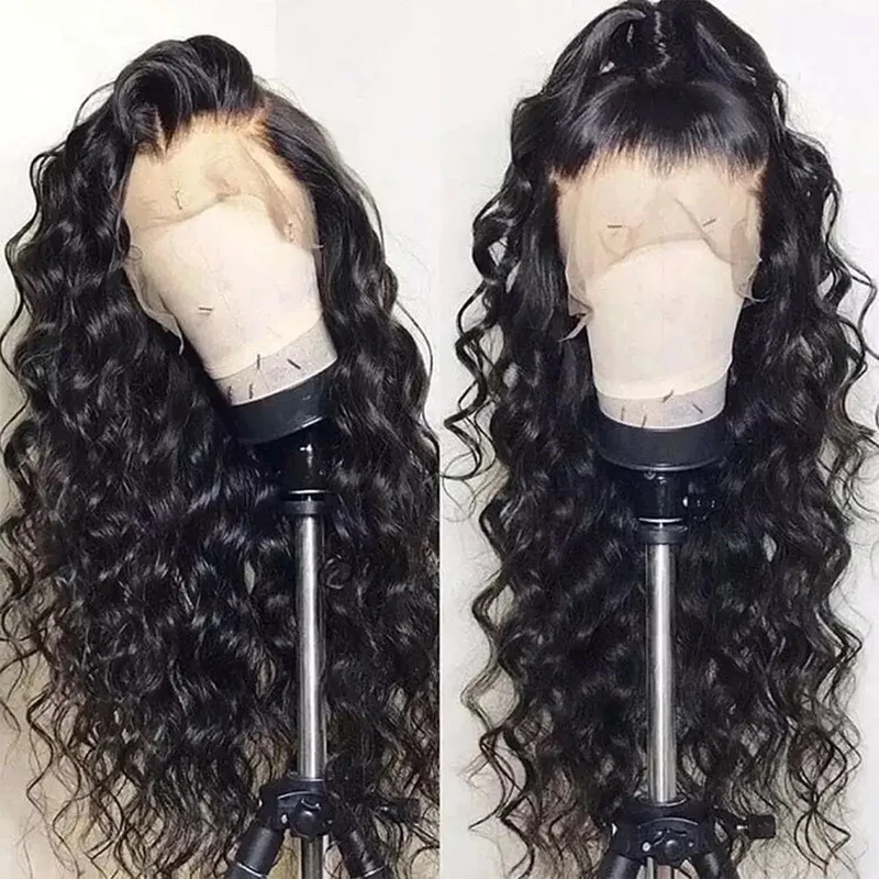 Wholesale Loose Deep Wave Lace Front Wigs For Black Women Virgin Brazilian Hair Glueless Wigs 13x4 Human Hair Lace Front Wig