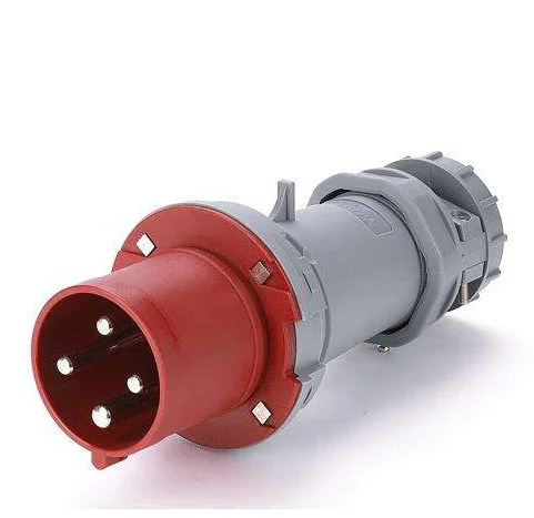 3P+N+E  16A  63A 125A 250V 415V single phase industrial plugs and sockets