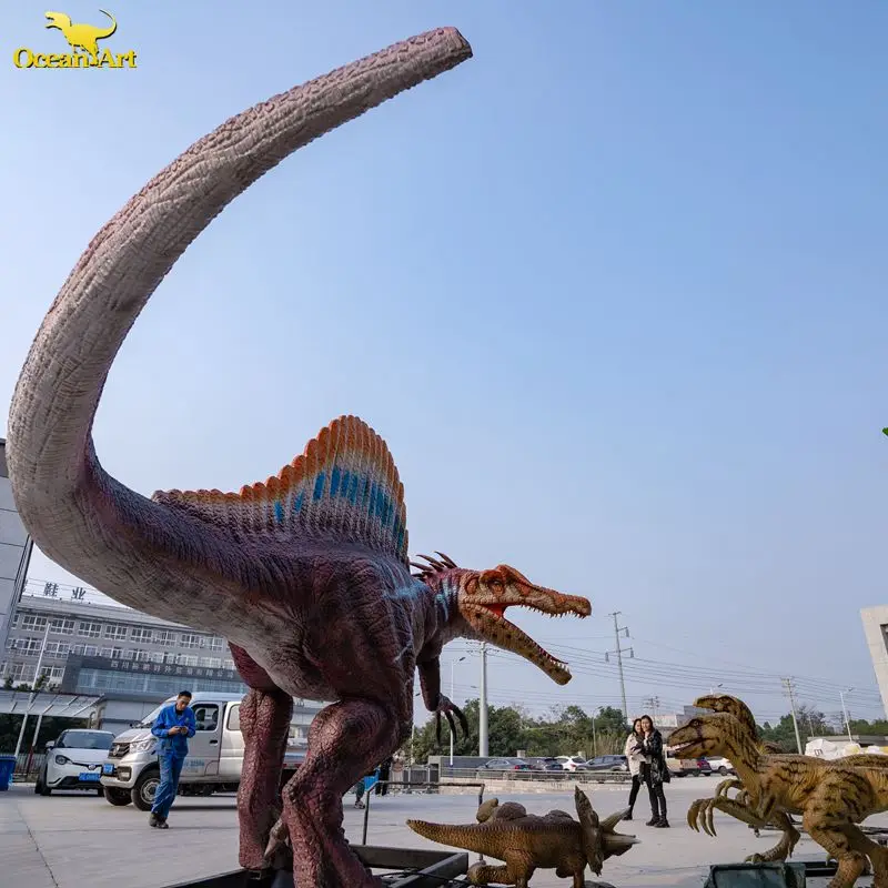 Dino theme park realistic simulation model animatronic dinosaur for sale