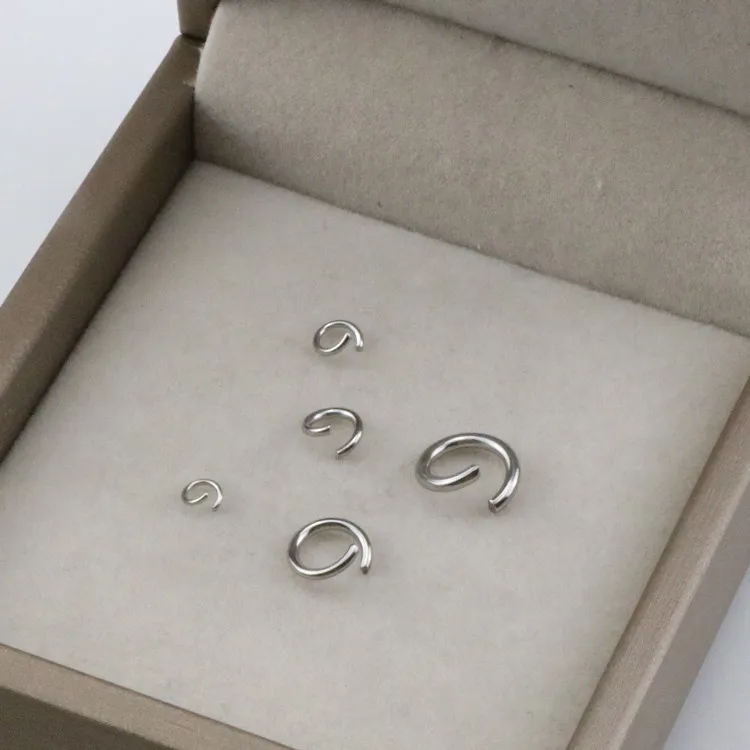 4Mm 5Mm 6Mm 7Mm 8Mm 9Mm 10Mm 304 Stainless Steel DIY Jewelry Accessories Earrings Necklace Pendant Open Ring Circular Connector