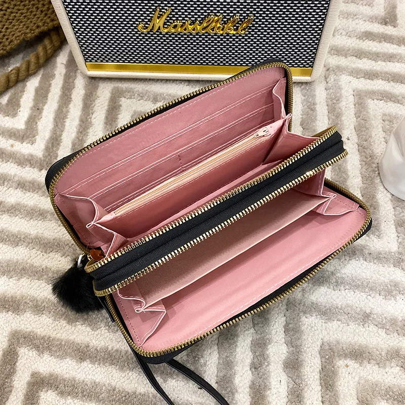 Simple Zipper Purses Long Section Clutch Wallet Soft Pu Leather Designer Slim Wallets Leather Woman