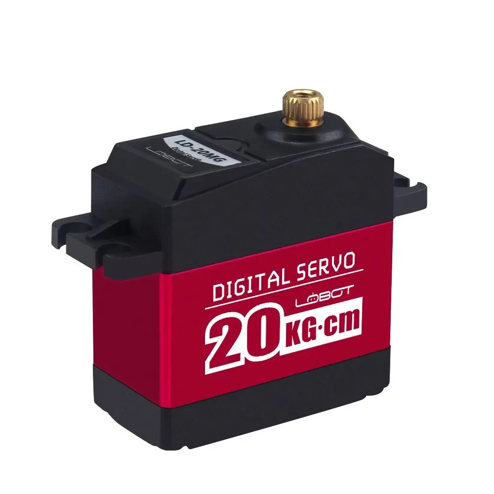 LD-20MG Full Metal Gear Digital Servo with 20kg High Torque, Aluminium Case for Robot RC Car