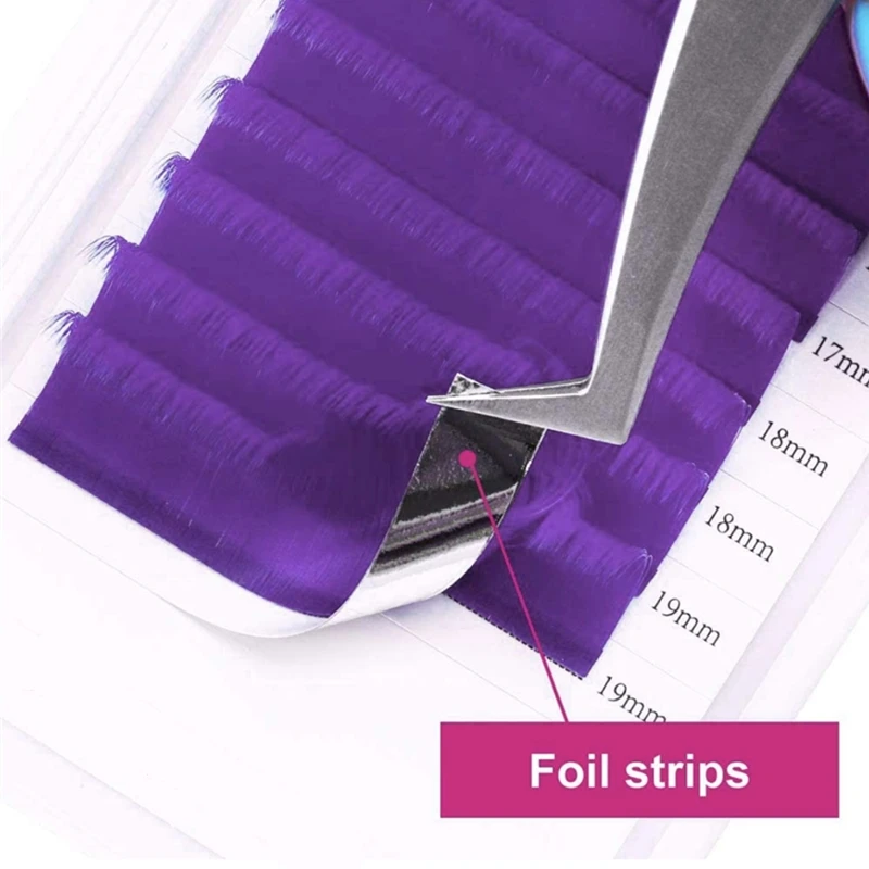 Premium eyelash extensions korean pbt colored full volume extension lashes for professional salon