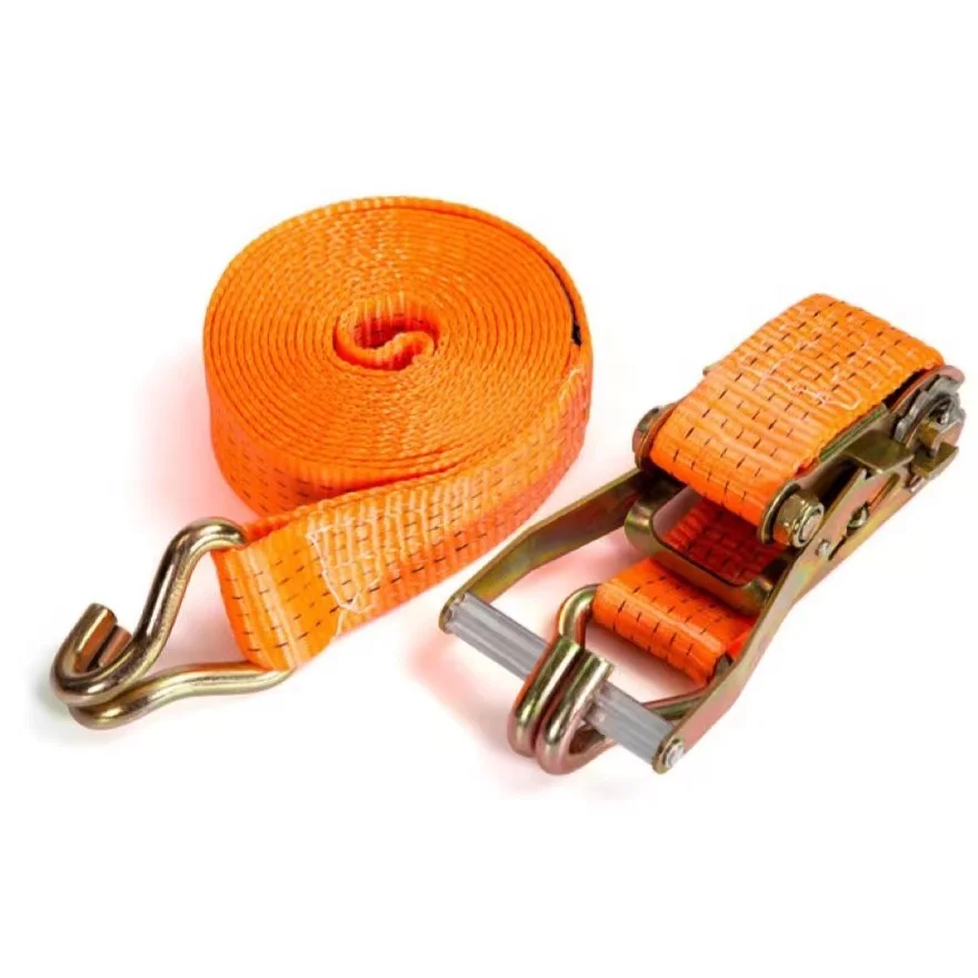 Ratchet to tighten ribbon for cargo binding 3 inch polyester ribbon