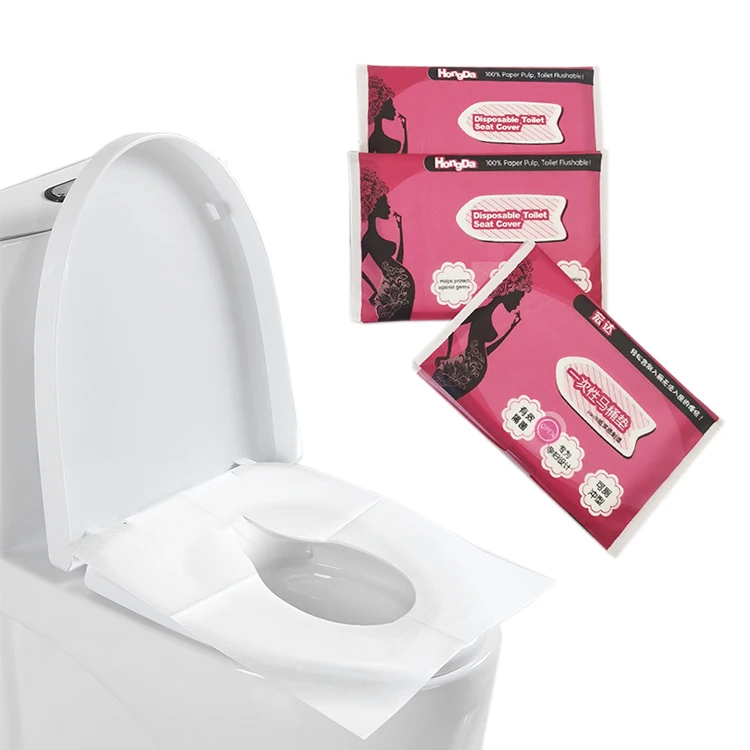 OEM wholesale price for disposable folding dissolving toilet seat cover paper