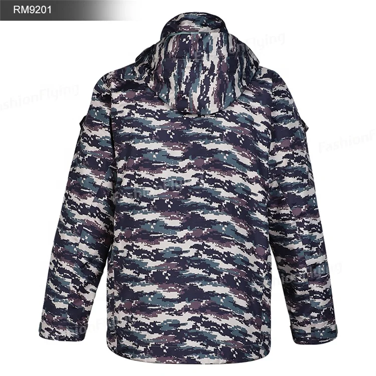 3 layers Winter Jacket Set  & Hooded Waterproof Shell- Camo Tactical Coat for men 3in1 Ski Jacket tactical uniform