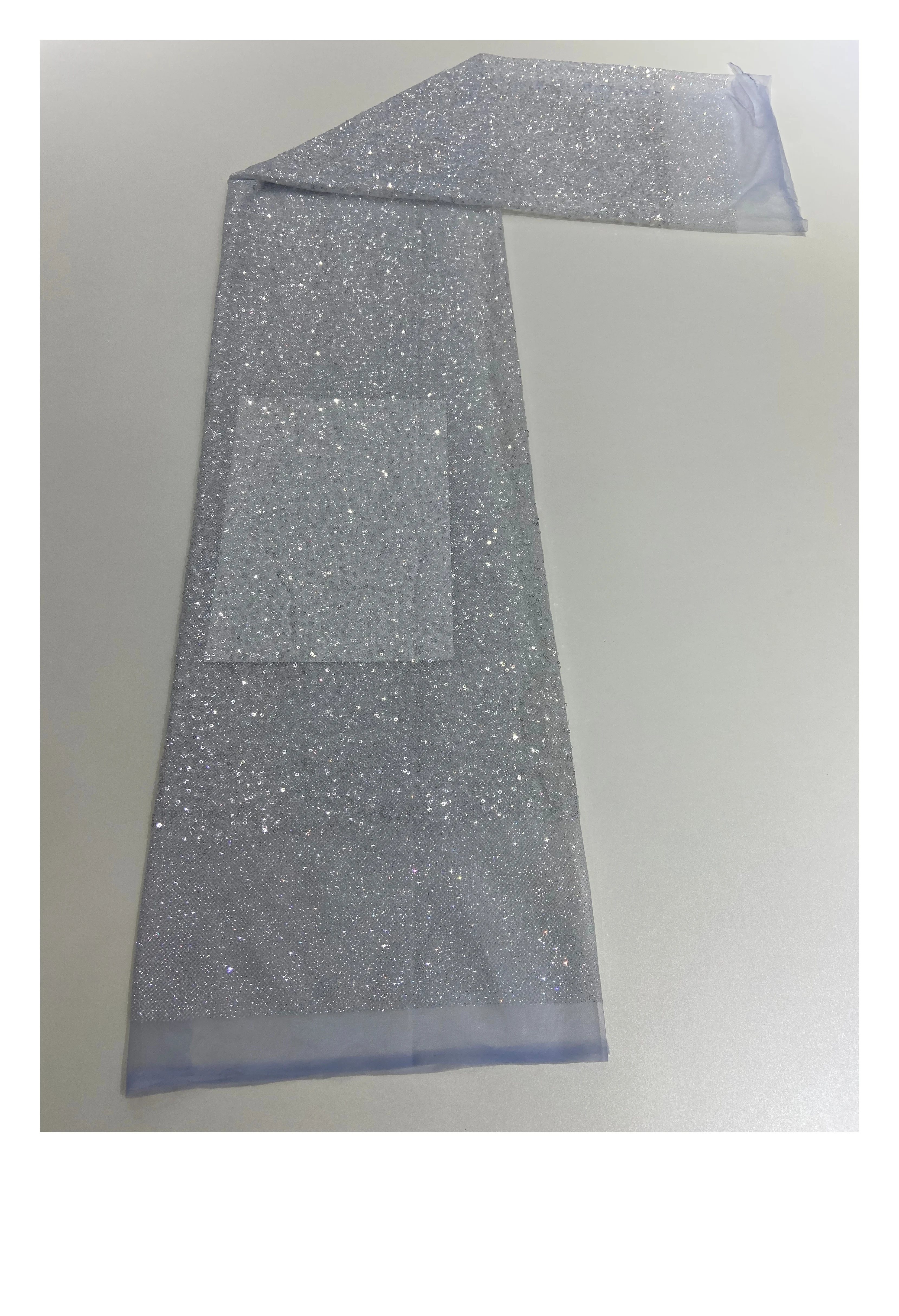 Wholesale Cheap Price New Luxury Sequin Beaded Embroidery Lace Tulle Fabric French Mesh