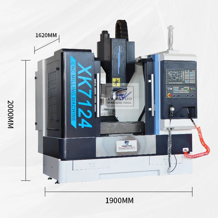 cheap price factory sell FANUC 0i MF system vertical milling machine center XK7124 vmc milling machine