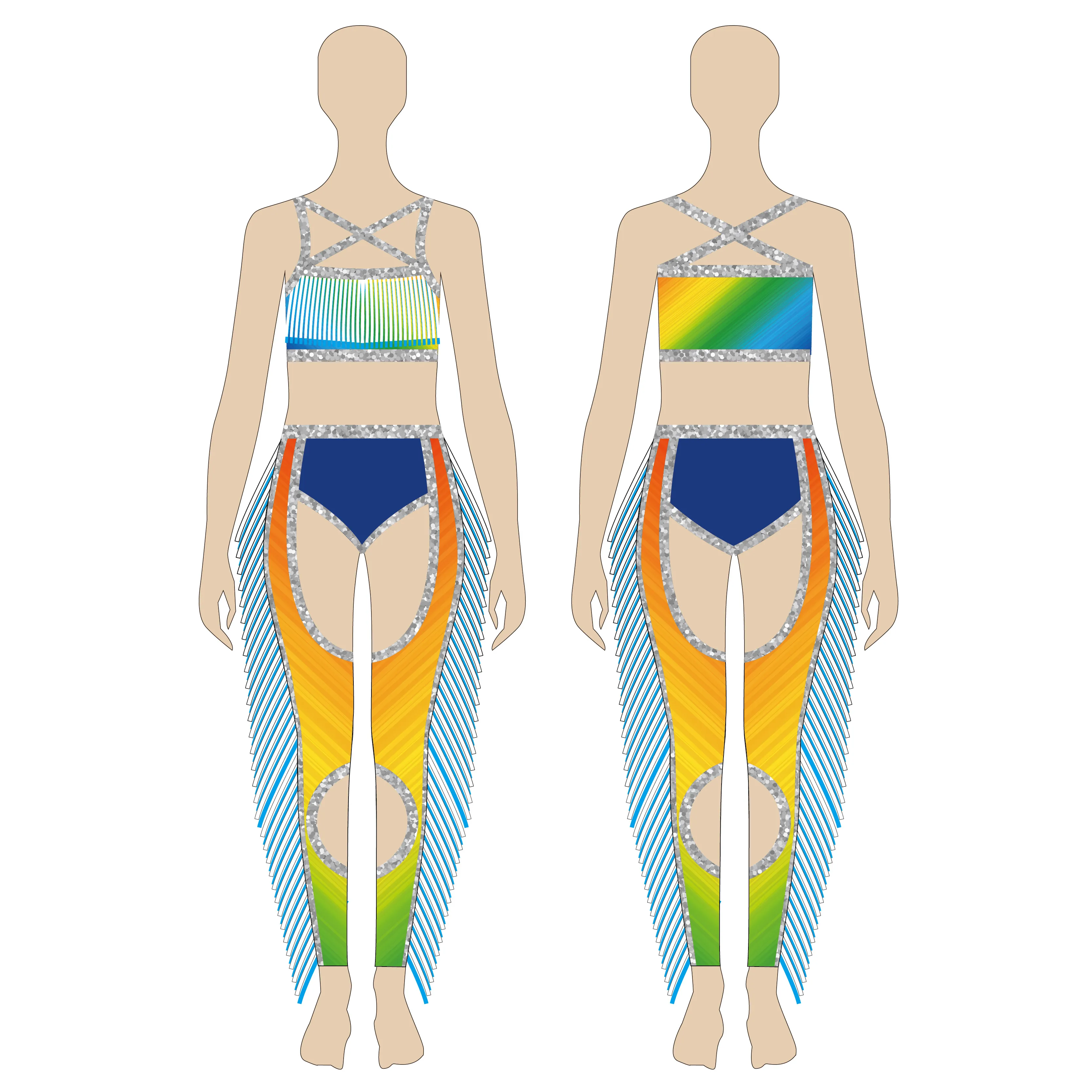 Latest design Dance Wear Majorette Custom Tassel Team Uniforms Competition Uniforms