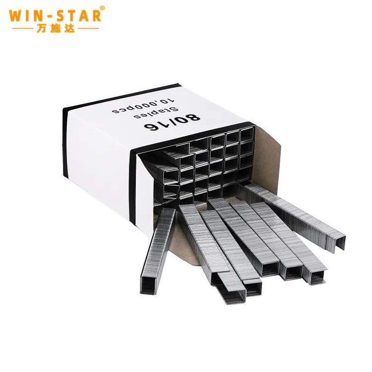 WINSTAR Furniture staples 8016 Stapler PINS Picture frame wood pushpin 8010 pneumatic gun nails 8012 staples 8014 air gun nails