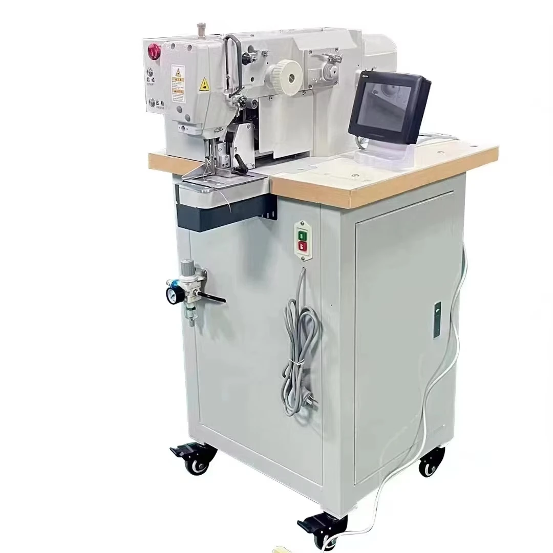New Design Automatic Computer Belt Buckle Pattern Stitching  Sewing Programmable Electric Sewing Machine Multiple Feed Mechanism