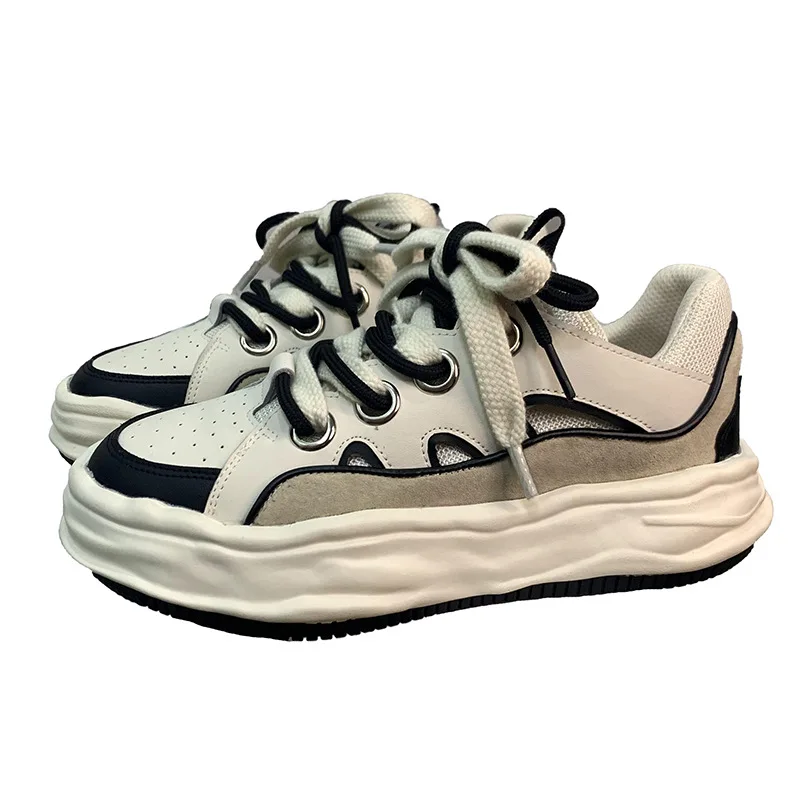 Кожаная Удобная дышащая модная дизайнерская женская повседневная обувь в современном стиле