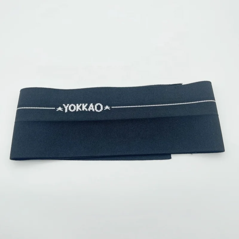 Polyester OEM/ODM flat weave collar jacquard neck ribbing for Garment accessory