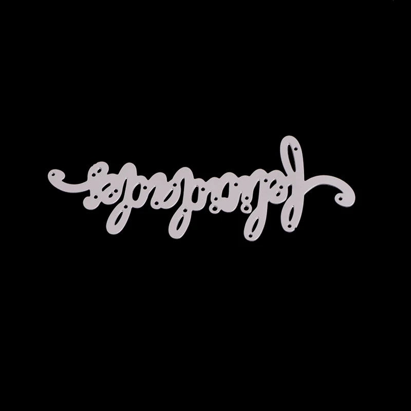 AAGU 2022 New Metal Cutting Cutter Spanish Word Letter Scrapbooking Craft Dies Die Cutting Machine Folk Craft Cheer Up Spain Die