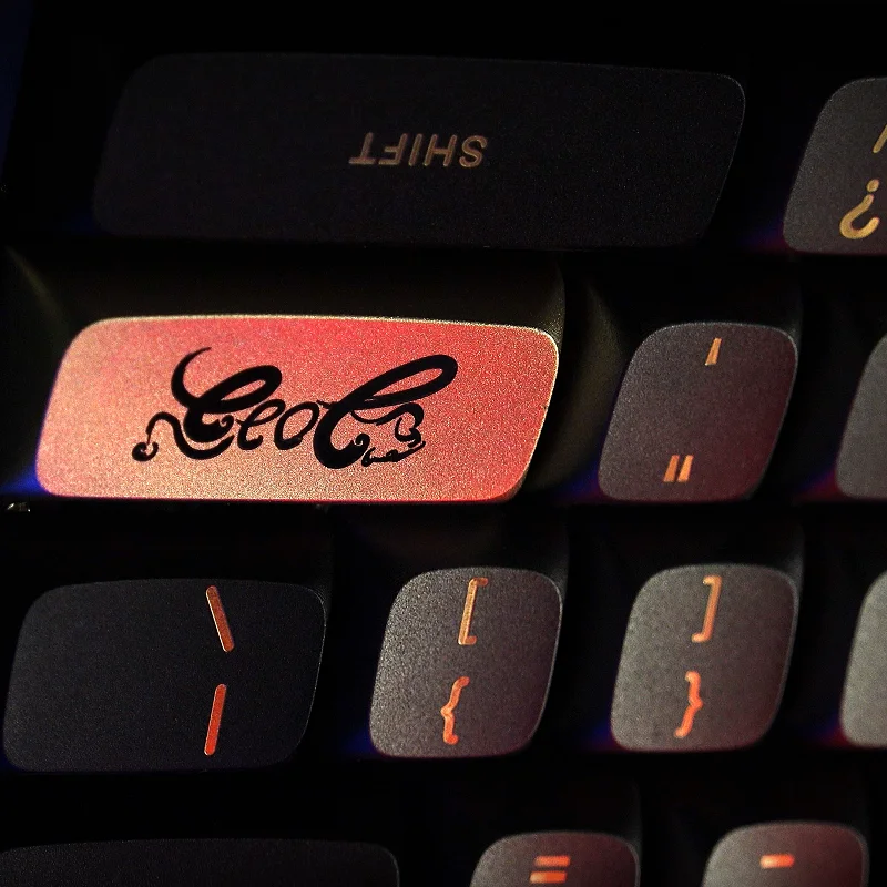 GATERON year of Tiger 115 keys Customized Height Premium Double Anodized Aluminum CNC  Ergonomic Mechanical Keyboard Keycaps