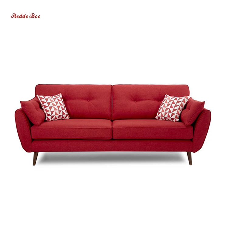Minimalist style small apartment furniture saving space easily assemble fabric sofa 95