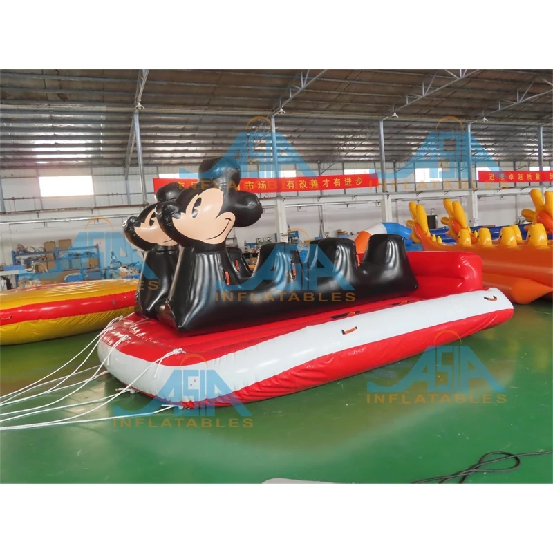 6 Riders Inflatable Towable Water Tube Water Sports Towable Tube