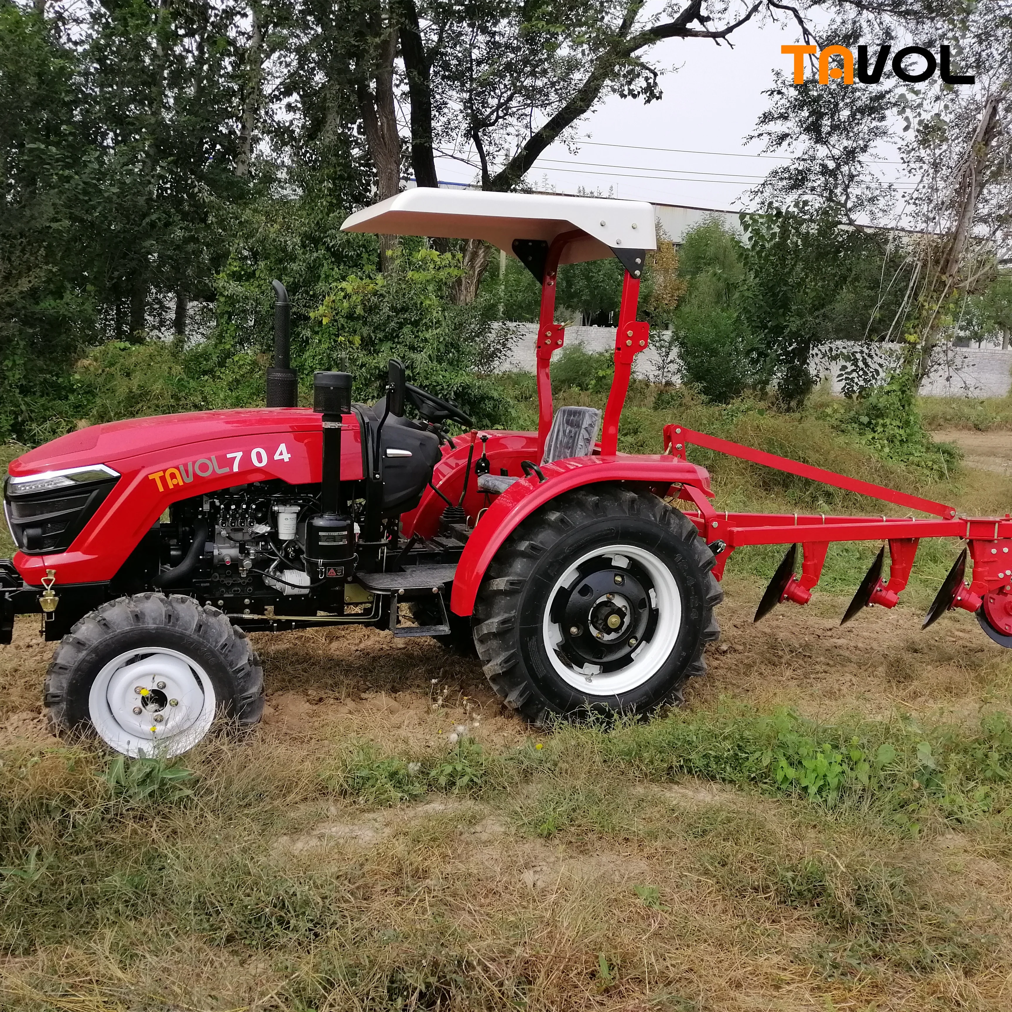 China disc plough 50 hp 60 hp 70 hp 4x4 mini tractor agriculture price