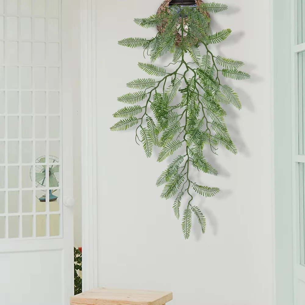 Party Decoration Green Plant Wall Hanging Home Flower Soft Installation Simulation Artificial Plant Wall Hanging Flowers
