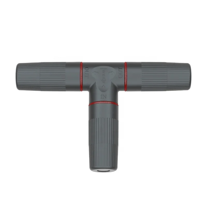 RJ45 Waterproof Connector Electrical T Connector Waterproof Cable Connector 3 Way Quick Lock Fast Connect