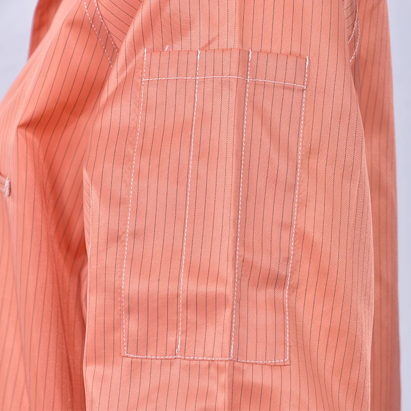 100 одежда polyesterclothes полностью проводящий для чистой комнаты Электростатическая диссипативная антистатический комбинезон