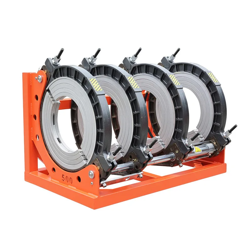 High-quality HDPE water supply tube welding machine for pipe diameter 250-500mm with 4 butt rings max temperature 270