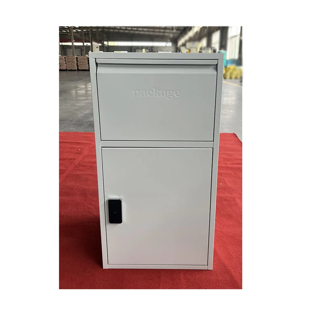 FAS-158  phone controlled smart lock Letter Parcel Drop Box Outdoor galvanized Steel  Mailbox delivery parcel Box