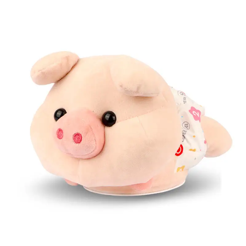 Kids Electric Gyrate Pink Piggy Stuffed Animals Funny Voice Control Dancing Soft Stuffed Animal Toys With Light Music Doll Toys