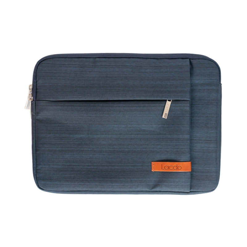 Custom Cheap Computer Sleeve Messenger Zipper Polyester Oxford Soft Plush lining Laptop Bag covers